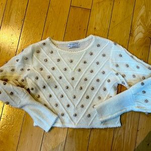 Urban Outfitters size small white crop sweater
